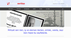 Desktop Screenshot of milliyetseriilan.com