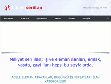 Tablet Screenshot of milliyetseriilan.com